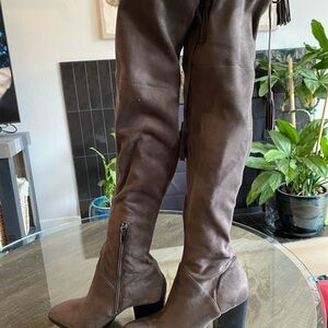 Marc Fisher Brown Over-the-Knee Boots